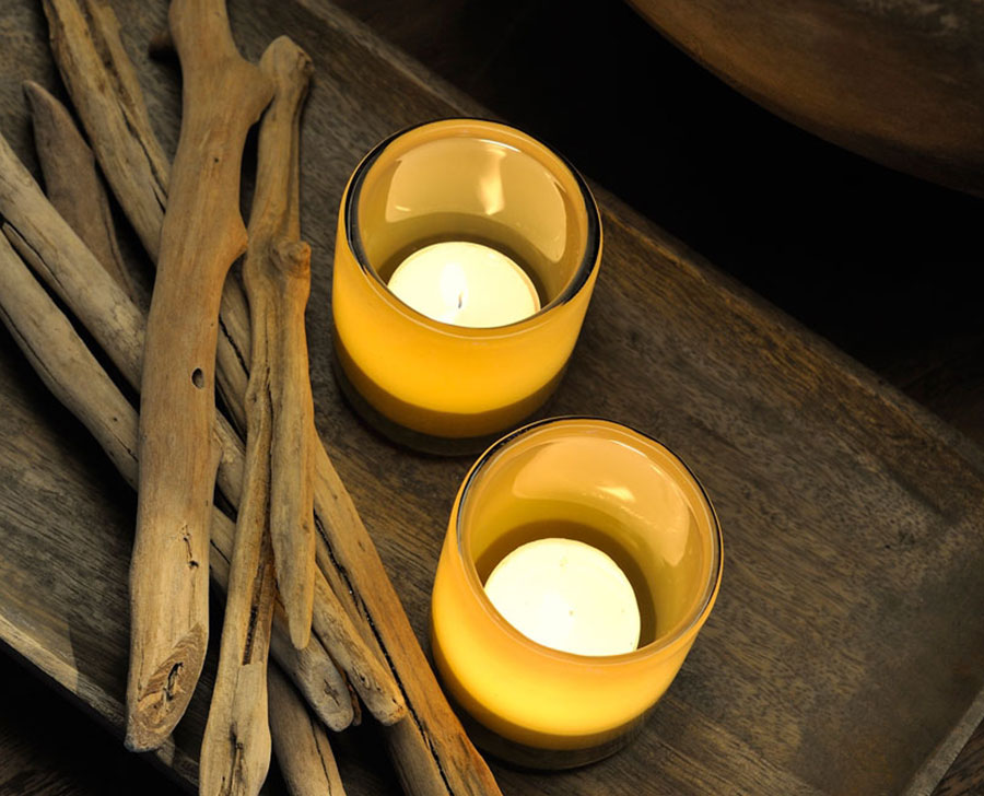 decoratie kaarsen rustiek- Samsara Coaching